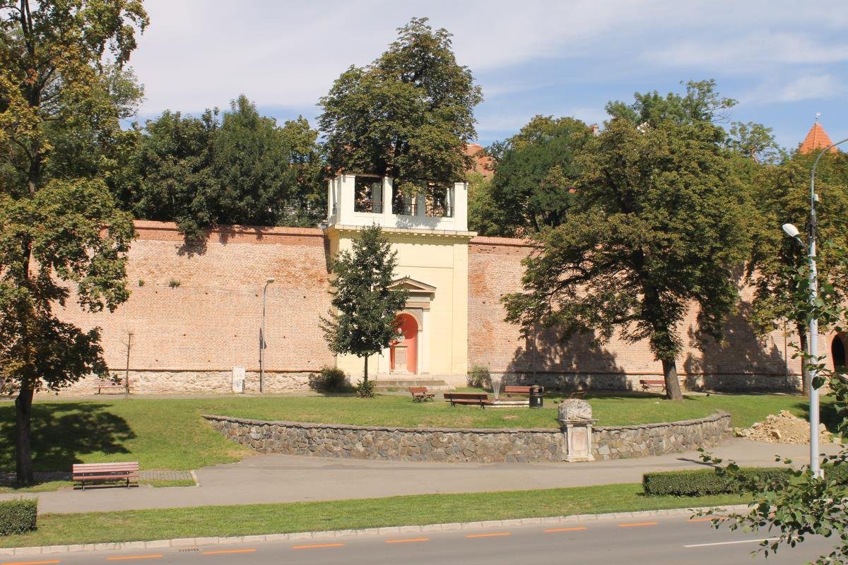 Zidurile Cetății Sibiu de pe Bulevardul Coposu 2023
